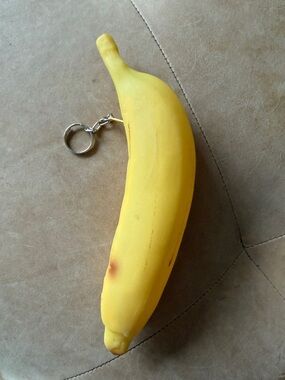 Banana Shaped Yellow Silicone Pouch